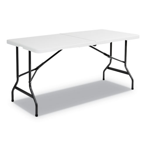 Picture of IndestrucTable Classic Bi-Folding Table, Rectangular, 60" x 30" x 29", Platinum