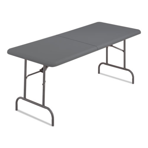 Picture of IndestrucTable Classic Bi-Folding Table, Rectangular, 60" x 30" x 29", Charcoal