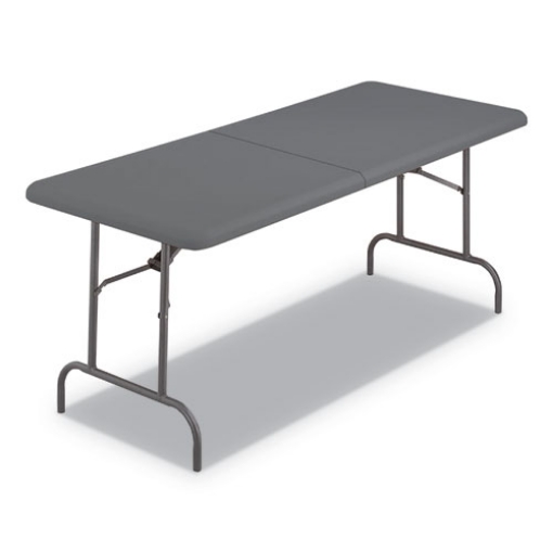 Picture of IndestrucTable Classic Bi-Folding Table, Rectangular, 30" x 72" x 29", Charcoal