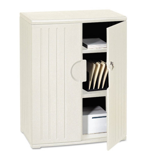 Picture of Rough n Ready Storage Cabinet, Two-Shelf, 36w x 22d x 46h, Platinum