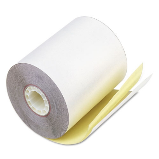 Picture of Impact Printing Carbonless Paper Rolls, 0.69" Core, 3.25" X 80 Ft, White/canary, 60/carton