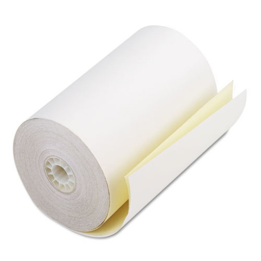 Picture of Impact Printing Carbonless Paper Rolls, 4.5" X 90 Ft, White/canary, 24/carton