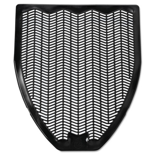 Picture of Disposable Urinal Floor Mat, Nonslip, Fresh Blast Scent, 17.5 x 20.38, Black, 6/Carton