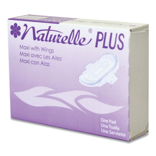 Picture of Naturelle Maxi Pads Plus, #4 With Wings, 250 Individually Wrapped/carton