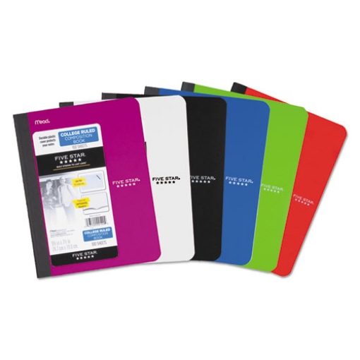 Picture of Composition Book, Casebound, Medium/College Rule, Randomly Assorted Cover Color, (100) 9.75 x 7.5 Sheets