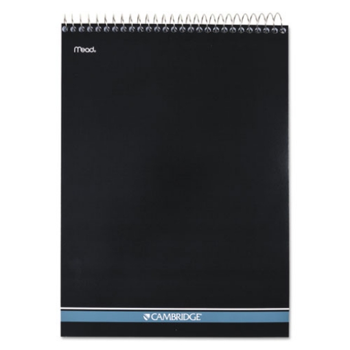 Picture of Stiff-Back Wire Bound Notepad, Medium/college Rule, Navy Cover, 70 White 8.5 X 11.5 Sheets