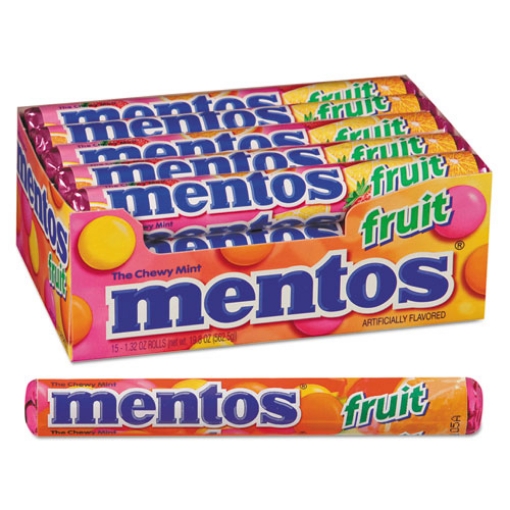 Picture of Chewy Mints, 1.32 Oz, Mixed Fruit, 15 Rolls/box