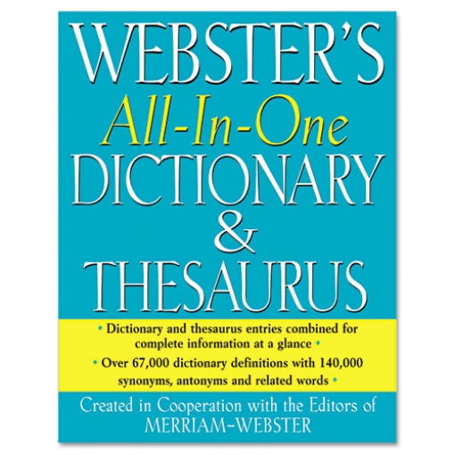 Picture of All-In-One Dictionary/thesaurus, Hardcover, 768 Pages