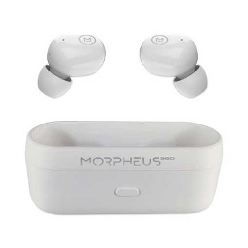 Picture of Spire True Wireless Earbuds Bluetooth In-Ear Headphones with Microphone, Pearl White