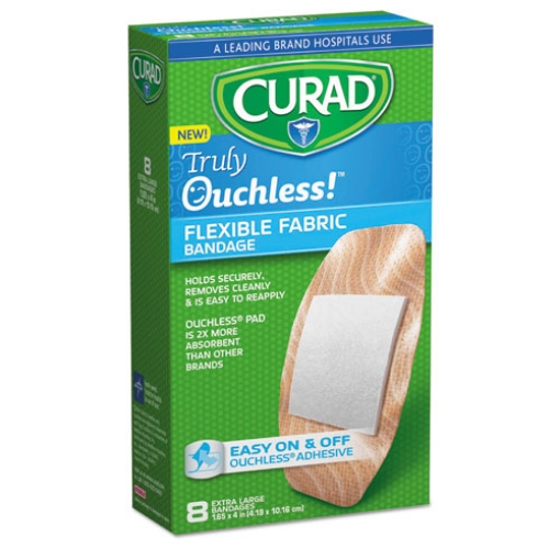 Picture of Ouchless Flex Fabric Bandages, 1.65 X 4, 8/box