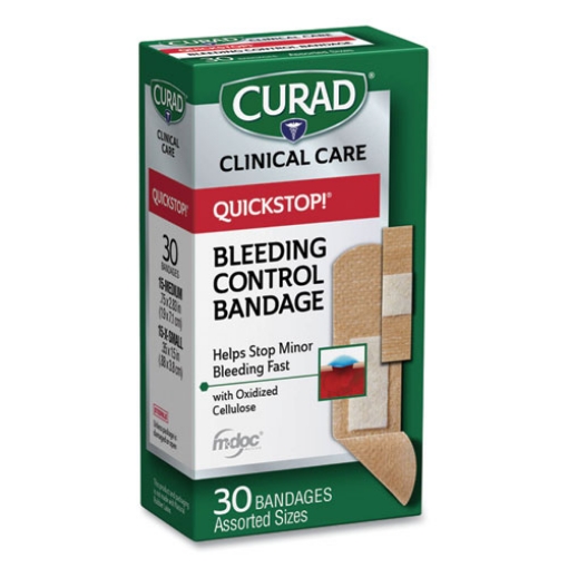 Picture of Quickstop Flex Fabric Bandages, Assorted, 30/box