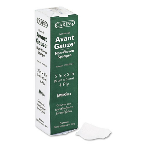 Picture of Gauze Sponges, Non-Sterile, 4-Ply, 2 X 2, 200/box