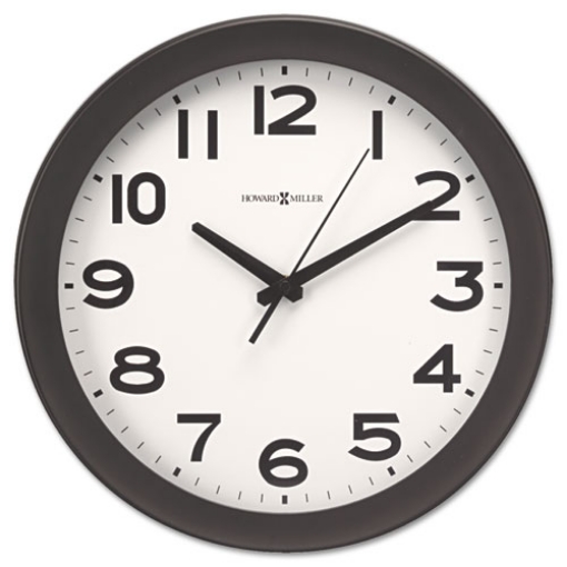 Picture of Kenwick Wall Clock, 13.5" Overall Diameter, Black Case, 1 Aa (sold Separately)