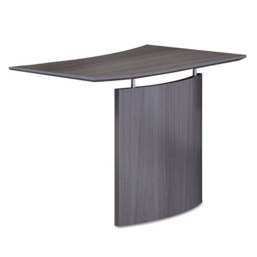 Picture of Medina Laminate Bridge, Left-Hand, 48w X 24d X 29.5h, Gray Steel