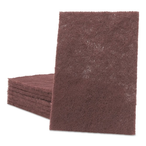 Picture of General Purpose Hand Pad, 6 X 9, Maroon, 20/box, 3 Boxes/carton