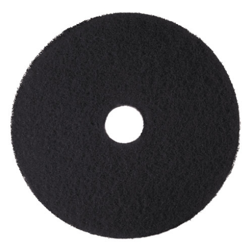 Picture of Low-Speed High Productivity Floor Pads 7300, 18" Diameter, Black, 5/carton