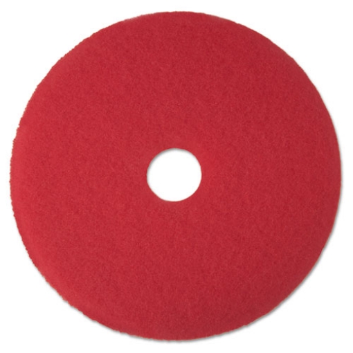 Picture of Low-Speed Buffer Floor Pads 5100, 12" Diameter, Red, 5/carton