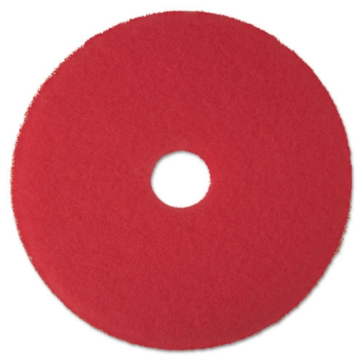 Picture of Low-Speed Buffer Floor Pads 5100, 17" Diameter, Red, 5/carton