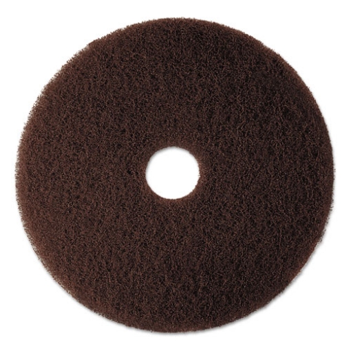 Picture of Low-Speed High Productivity Floor Pad 7100, 12" Diameter, Brown, 5/carton