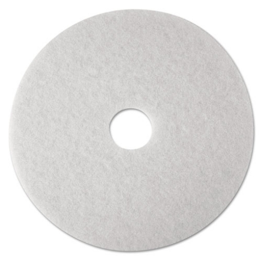 Picture of Low-Speed Super Polishing Floor Pads 4100, 24" Diameter, White, 5/carton