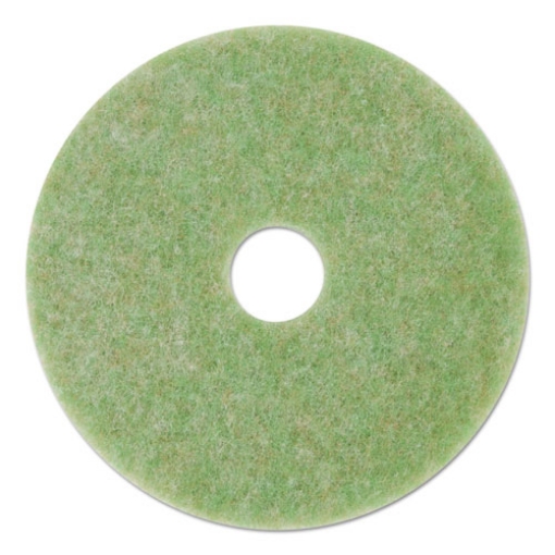 Picture of Low-Speed Topline Autoscrubber Floor Pads 5000, 19" Diameter, Green/orange, 5/carton