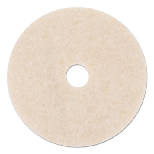 Picture of Ultra High-Speed Topline Floor Burnishing Pads 3200, 24" Diameter, White/amber, 5/carton