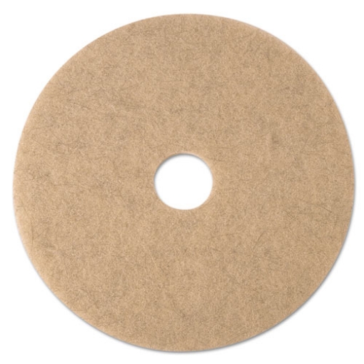 Picture of Ultra High-Speed Natural Blend Floor Burnishing Pads 3500, 24" Diameter, Tan, 5/carton