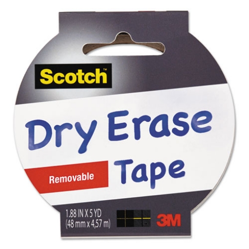 Picture of Dry Erase Tape, 3" Core, 1.88" X 5 Yds, White