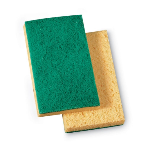 Picture of Niagara Medium Duty Scrubbing Sponge 74n, 3.6 X 6, 1" Thick, Yellow/green, 20/carton