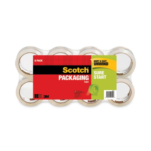 Picture of Sure Start Packaging Tape, 3" Core, 1.88" X 54.6 Yds, Clear, 8/pack