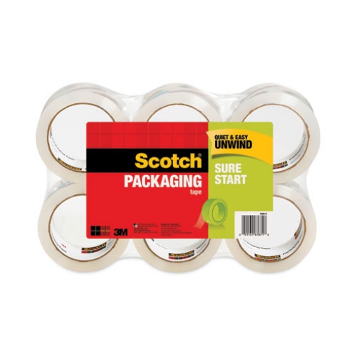 Picture of Sure Start Packaging Tape, 3" Core, 1.88" X 54.6 Yds, Clear, 6/pack