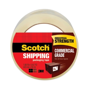 Picture of 3750 Commercial Grade Packaging Tape, 3" Core, 1.88" X 54.6 Yds, Clear