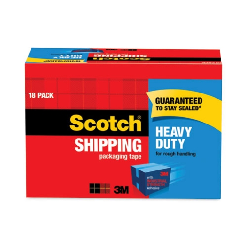 Picture of 3850 Heavy-Duty Packaging Tape Cabinet Pack, 3" Core, 1.88" X 54.6 Yds, Clear, 18/pack