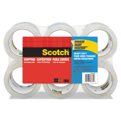 Picture of 3850 Heavy-Duty Packaging Tape, 3" Core, 1.88" X 54.6 Yds, Clear, 6/pack