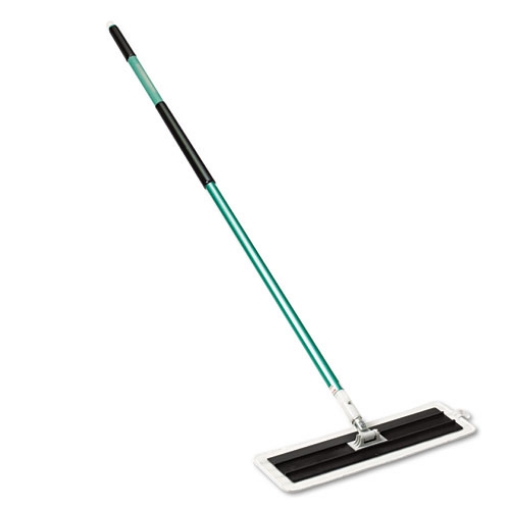 Picture of Easy Scrub Flat Mop Tool, 16" Wide Microfiber Head, 54" Green Aluminum Handle