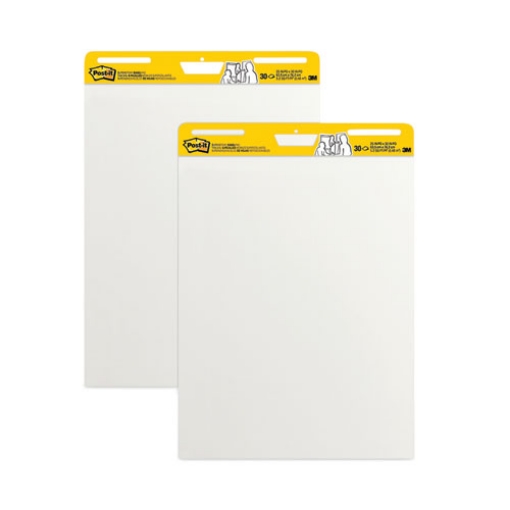 Picture of Vertical-Orientation Self-Stick Easel Pads, Unruled, 25 x 30, White, 30 Sheets, 2/Carton