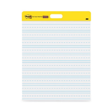 Picture of Self-Stick Wall Pad, Manuscript Format (Primary 3" Rule), 20 x 23, White, 20 Sheets, 2/Pack