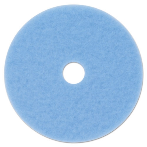 Picture of Hi-Performance Burnish Pad 3050, 20" Diameter, Sky Blue, 5/carton