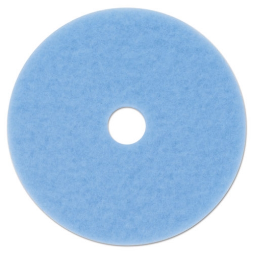 Picture of Hi-Performance Burnish Pad 3050, 17" Diameter, Sky Blue, 5/carton