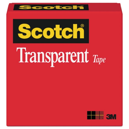 Picture of Transparent Tape, 1" Core, 0.5" X 36 Yds, Transparent