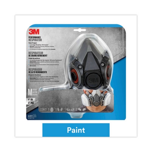 Picture of Half Facepiece Paint Spray/pesticide Respirator, Medium