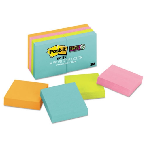 Picture of Pads in Supernova Neon Collection Colors, 2" x 2", 90 Sheets/Pad, 8 Pads/Pack