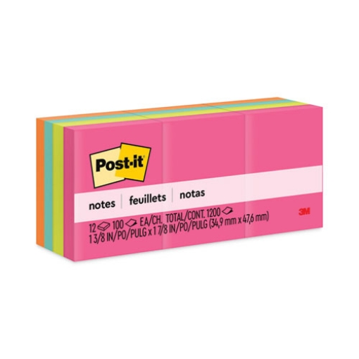 Picture of Original Pads in Poptimistic Collection Colors, 1.38" x 1.88", 100 Sheets/Pad, 12 Pads/Pack