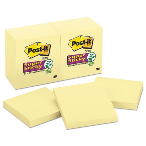 Picture of Pads in Canary Yellow, 3" x 3", 90 Sheets/Pad, 12 Pads/Pack