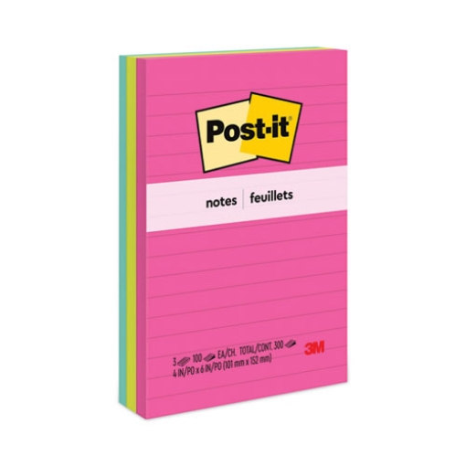 Picture of Original Pads in Poptimistic Collection Colors, Note Ruled, 4" x 6", 100 Sheets/Pad, 3 Pads/Pack