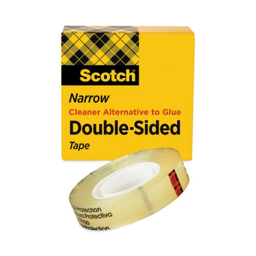 Picture of Double-Sided Tape, 1" Core, 0.5" X 75 Ft, Clear