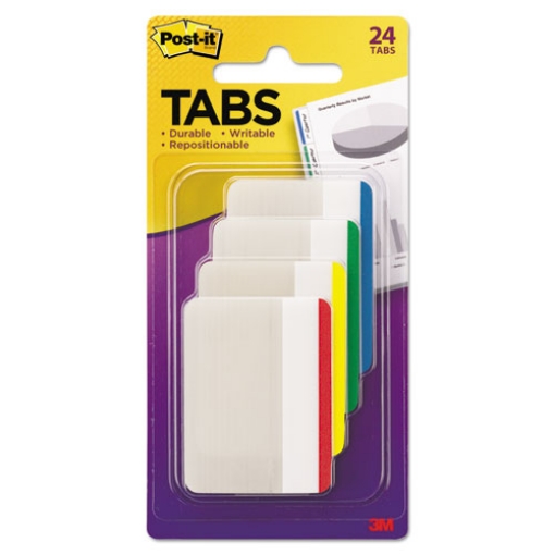 Picture of Lined Tabs, 1/5-Cut, Assorted Colors, 2" Wide, 24/Pack