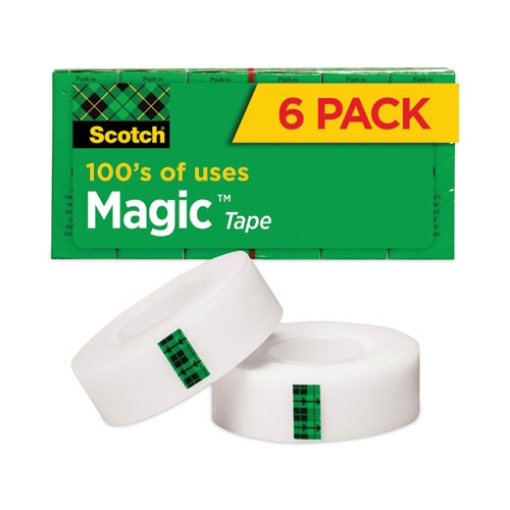 Picture of Magic Tape Refill, 1" Core, 0.75" X 36 Yds, Clear, 6/pack