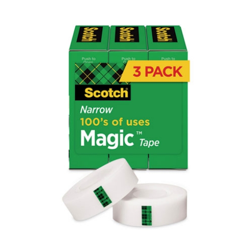 Picture of Magic Tape Refill, 1" Core, 0.5" X 36 Yds, Clear, 3/pack