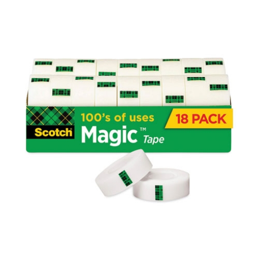 Picture of Magic Tape Cabinet Pack, 1" Core, 0.75" X 83.33 Ft, Clear, 18/pack